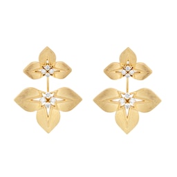 37524672 - Princess Star 18ct Yellow Gold 0.62ct Diamond Stud Earrings