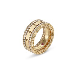 37524689 - Art Deco 18ct Yellow Gold 0.54ct Diamond Ring