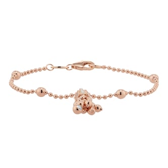 Roberto Coin Art Deco 18ct Rose Gold 0.19ct Diamond Bracelet