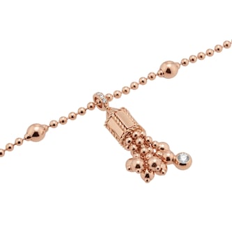 Roberto Coin Art Deco 18ct Rose Gold 0.19ct Diamond Bracelet