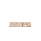 Roberto Coin Art Deco 18ct Rose Gold 0.17ct Diamond Ring - Ring Size O