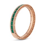 Roberto Coin Art Deco 18ct Rose Gold Malachite & 0.94ct Diamond Bangle