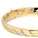 Roberto Coin San Marco 18ct Yellow Gold 0.30ct Diamond Bangle