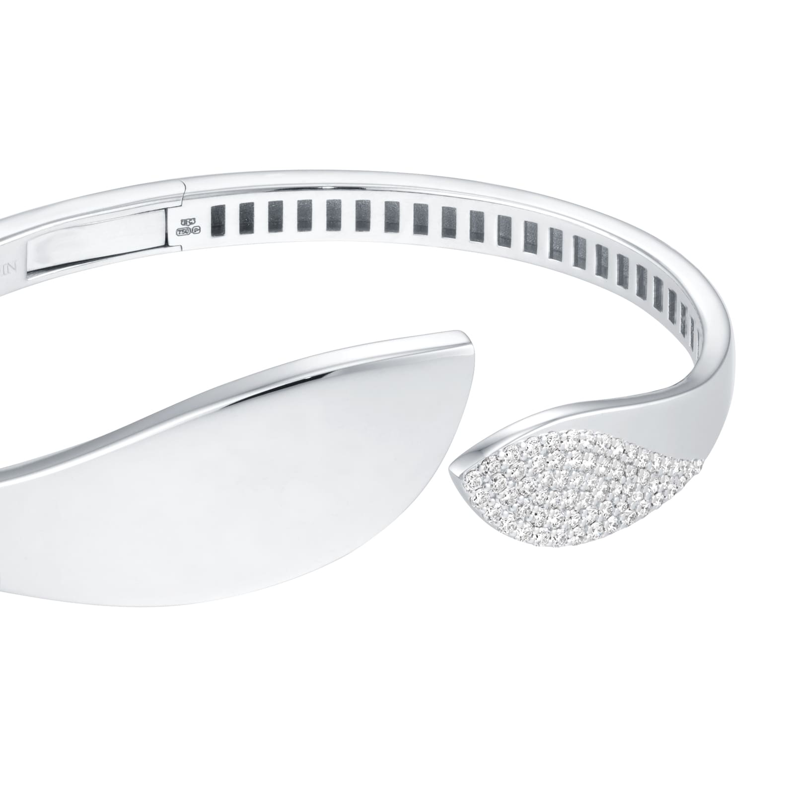 Roberto Coin Petals 18ct White Gold 0.61ct Diamond Bangle