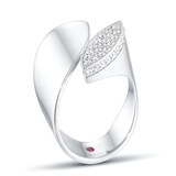 Roberto Coin Petals 18ct White Gold 0.54ct Diamond Ring - Ring Size J