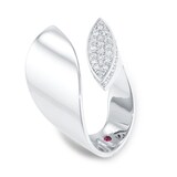 Roberto Coin Petals 18ct White Gold 0.54ct Diamond Ring - Ring Size J