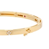 Roberto Coin Love In Verona 18ct Yellow Gold 0.11ct Diamond Bangle