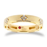Roberto Coin Love In Verona 18ct Yellow Gold 0.11ct Diamond Ring