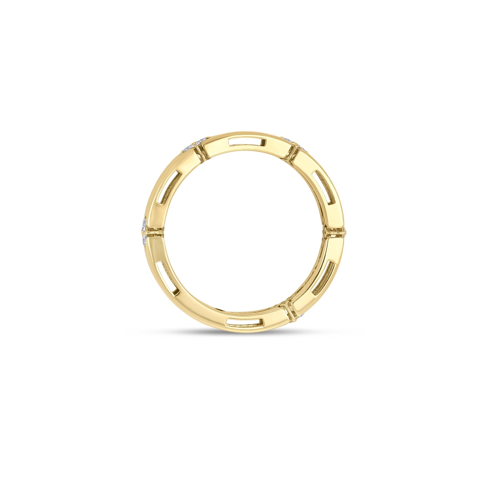 Roberto Coin Love In Verona 18ct Yellow Gold 0.11ct Diamond Ring