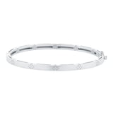 Roberto Coin Love In Verona 18ct White Gold 0.11ct Diamond Bangle