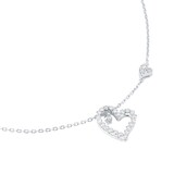 Roberto Coin Diamond Princess 18ct White Gold 0.43ct Diamond Heart Pendant Necklace