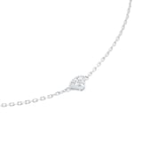 Roberto Coin Diamond Princess 18ct White Gold 0.43ct Diamond Heart Pendant Necklace