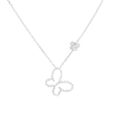 Roberto Coin Diamond Princess 18ct White Gold 0.56ct Diamond Butterfly Pendant Necklace