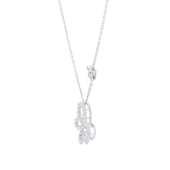 Roberto Coin Diamond Princess 18ct White Gold 0.56ct Diamond Butterfly Pendant Necklace Roberto Coin Diamond Princess 18ct White Gold 0.56ct Diamond Butterfly Pendant Necklace