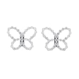 Roberto Coin Diamond Princess 18ct White Gold 0.56ct Diamond Butterfly Stud Earrings
