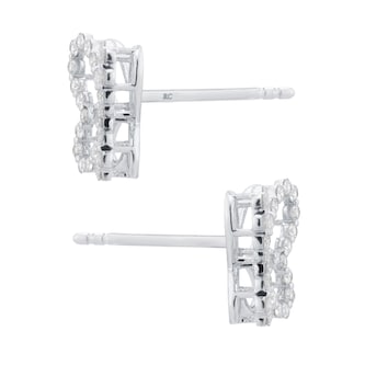 Roberto Coin Diamond Princess 18ct White Gold 0.56ct Diamond Butterfly Stud Earrings Roberto Coin Diamond Princess 18ct White Gold 0.56ct Diamond Butterfly Stud Earrings