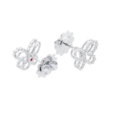 Roberto Coin Diamond Princess 18ct White Gold 0.56ct Diamond Butterfly Stud Earrings