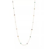 Roberto Coin Venetian Princess 18ct Yellow Gold Mixed Gemstone Long Necklace