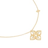 Roberto Coin Desert Flower 18ct Yellow Gold 0.05ct Diamond Pendant Necklace