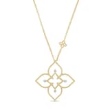 Roberto Coin Desert Flower 18ct Yellow Gold 0.09ct Diamond Pendant Necklace