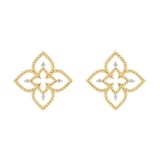 Roberto Coin Desert Flower 18ct Yellow Gold 0.11ct Diamond Stud Earrings