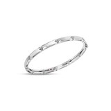Roberto Coin Love In Verona 18K White Gold 0.10cttw Diamond Bangle
