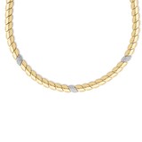 Roberto Coin San Marco 18K Yellow Gold 0.80cttw Diamond Three Station Collar Necklace