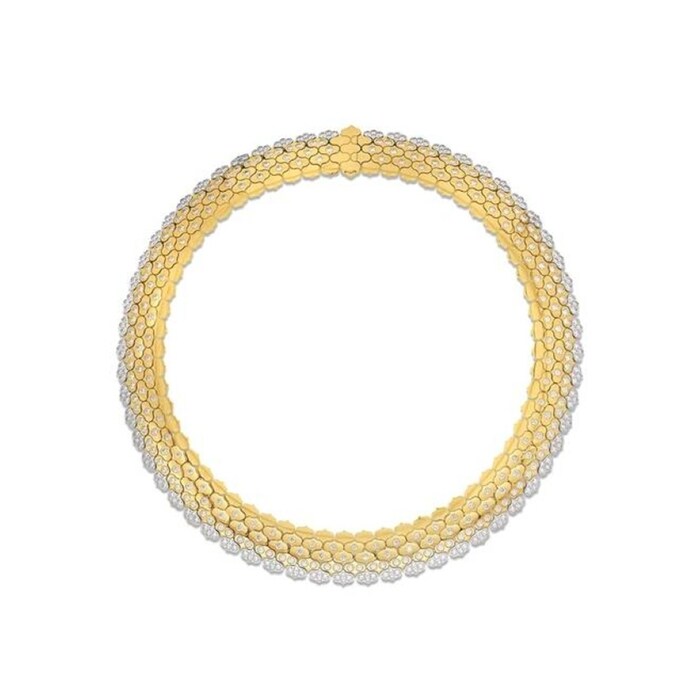 Roberto Coin Cobra 18K Yellow & White Gold 18.35cttw Diamond Necklace