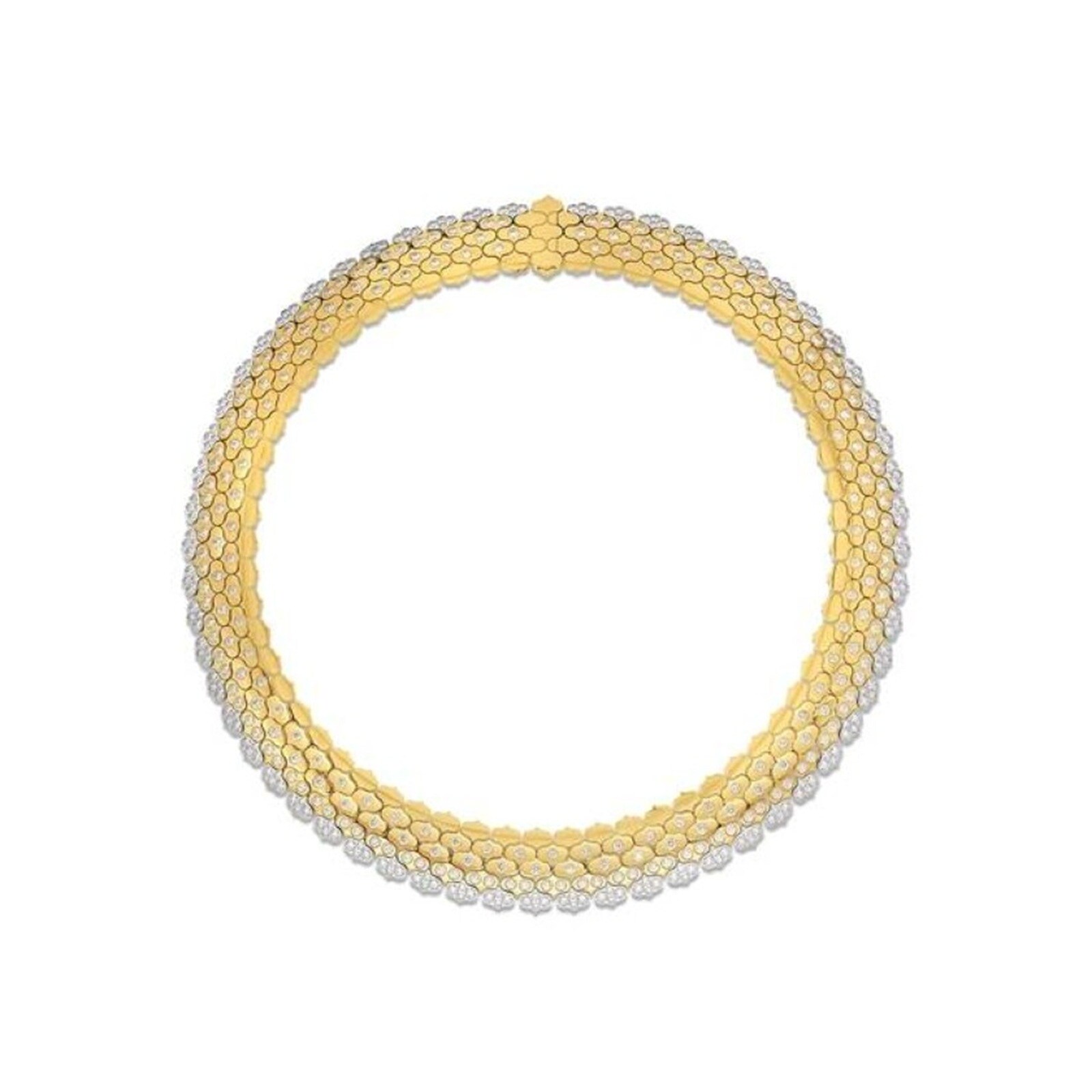 Roberto Coin Cobra 18K Yellow & White Gold 18.35cttw Diamond Necklace