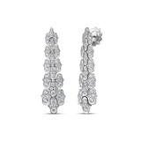 Roberto Coin Cobra 18K White Gold 10.32cttw Diamond Drop Earrings