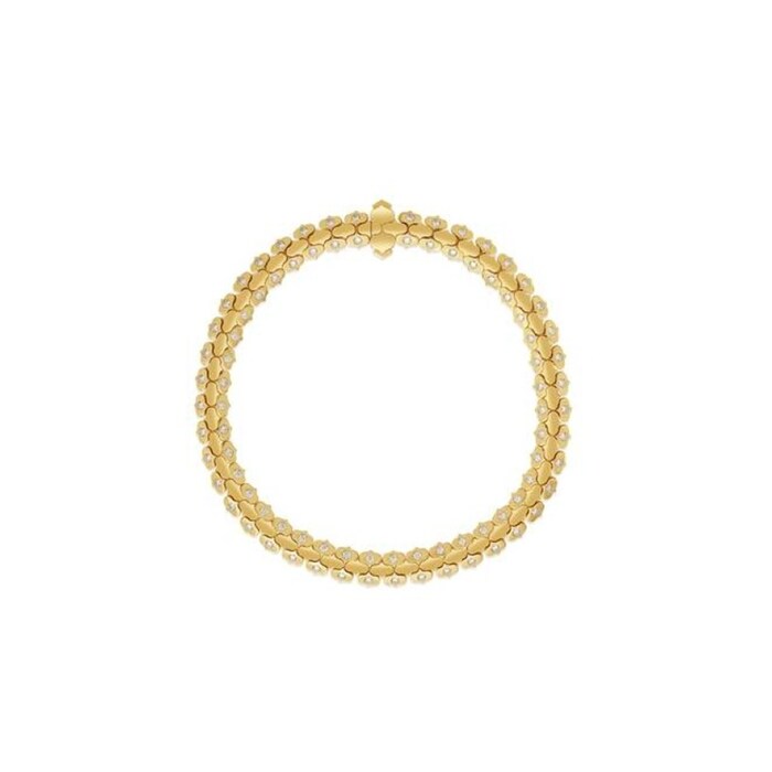 Roberto Coin Cobra 18K Yellow Gold 0.72cttw Diamond Bracelet