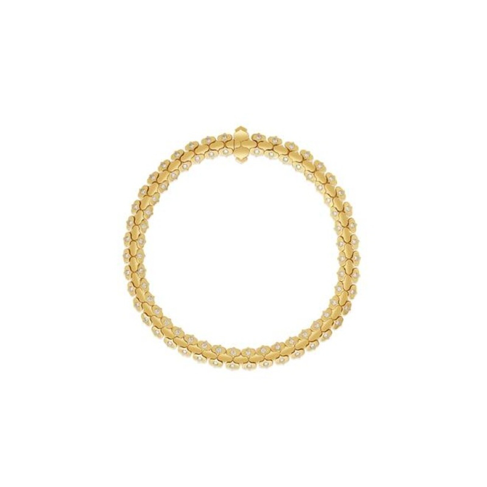 Roberto Coin Cobra 18K Yellow Gold 0.72cttw Diamond Bracelet