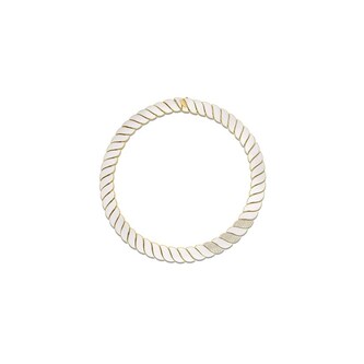 Roberto Coin San Marco 18K Yellow Gold 1.70cttw Diamond & White Enamel Necklace