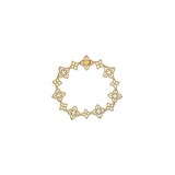 Roberto Coin Princess Flower Principessa 18K Yellow Gold 0.16cttw Diamond Bracelet