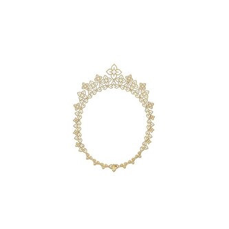 Roberto Coin Princess Flower Principessa 18K Yellow Gold 1.35cttw Diamond Necklace