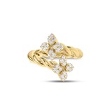 Roberto Coin Love In Verona 18K Yellow Gold 0.28cttw Diamond Twist Ring - Ring Size 6.5