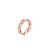 Roberto Coin Love In Verona 18K Rose Gold 0.09cttw Diamond Ring - Ring Size 7
