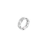 Roberto Coin Love In Verona 18K White Gold 0.09cttw Diamond Ring - Ring Size 7