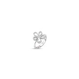 Roberto Coin Jasmine 18K White Gold 0.20cttw Diamond Flower Outline Ring - Ring Size 6.5