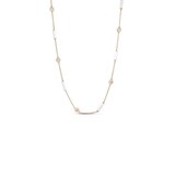 Roberto Coin Diamond By The Inch 18K Yellow Gold 0.83cttw Diamond Bezel Station Necklace