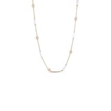 Roberto Coin Diamond By The Inch 18K Yellow Gold 0.83cttw Diamond Bezel Station Necklace