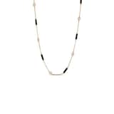 Roberto Coin Diamond By The Inch 18K Rose Gold 0.83cttw Diamond Bezel Station Necklace