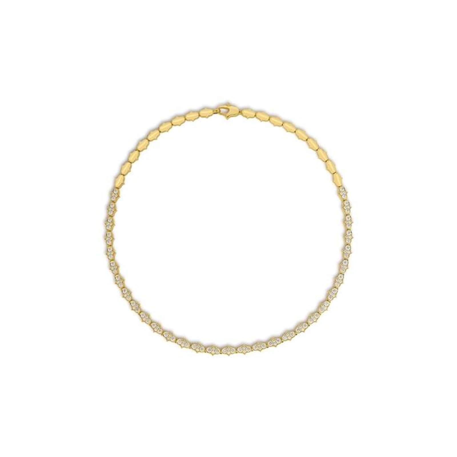 Roberto Coin Cobra 18K Yellow Gold 3.42cttw Diamond Necklace