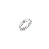 Roberto Coin Love In Verona 18K White Gold 0.09cttw Diamond  Ring - Ring Size 6.5