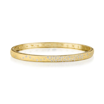 Penny Preville 18k Yellow Gold 0.47cttw Diamond Slim Galaxy Bangle 4.5mm Penny Preville 18k Yellow Gold 0.47cttw Diamond Slim Galaxy Bangle 4.5mm