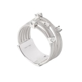 Marco Bicego 18ct White Gold Goa Collection Five Strand 0.15ct Diamond Ring