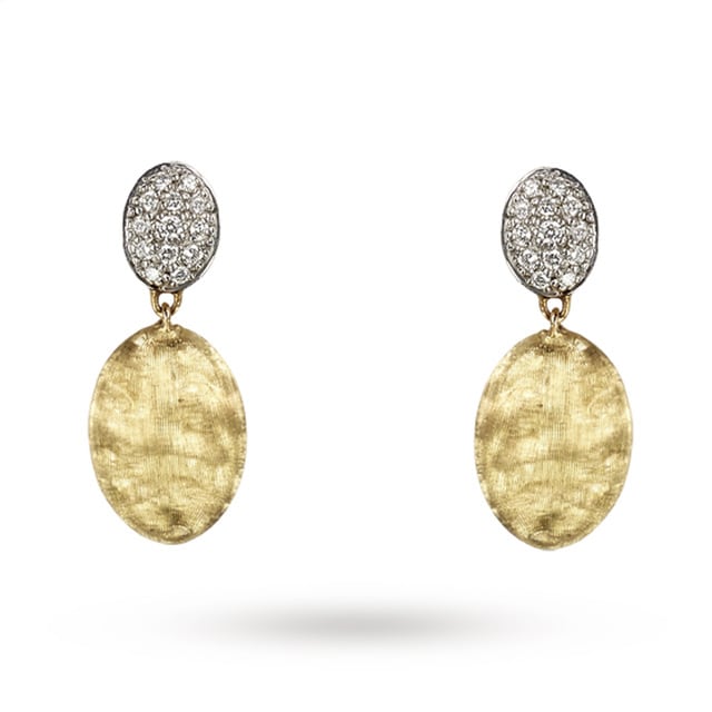 Marco Bicego Siviglia 18ct Yellow Gold 0.2ct Diamond Drop Earrings