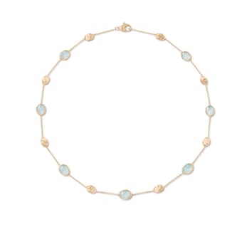 Marco Bicego 18K Yellow Gold Siviglia Aquamarine Necklace Marco Bicego 18K Yellow Gold Siviglia Aquamarine Necklace