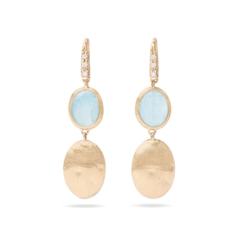Marco Bicego 18K Yellow Gold 0.05ctw Diamond Drop Earrings Marco Bicego 18K Yellow Gold 0.05ctw Diamond Drop Earrings