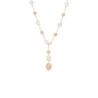 Marco Bicego 18K Yellow Gold Mother Of Pearl & 0.1ctw Diamond Necklace Marco Bicego 18K Yellow Gold Mother Of Pearl & 0.1ctw Diamond Necklace